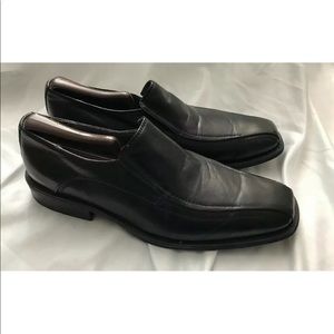 JF J.Ferrar 8.5 Loafers Bicycle Toe Shoes Black